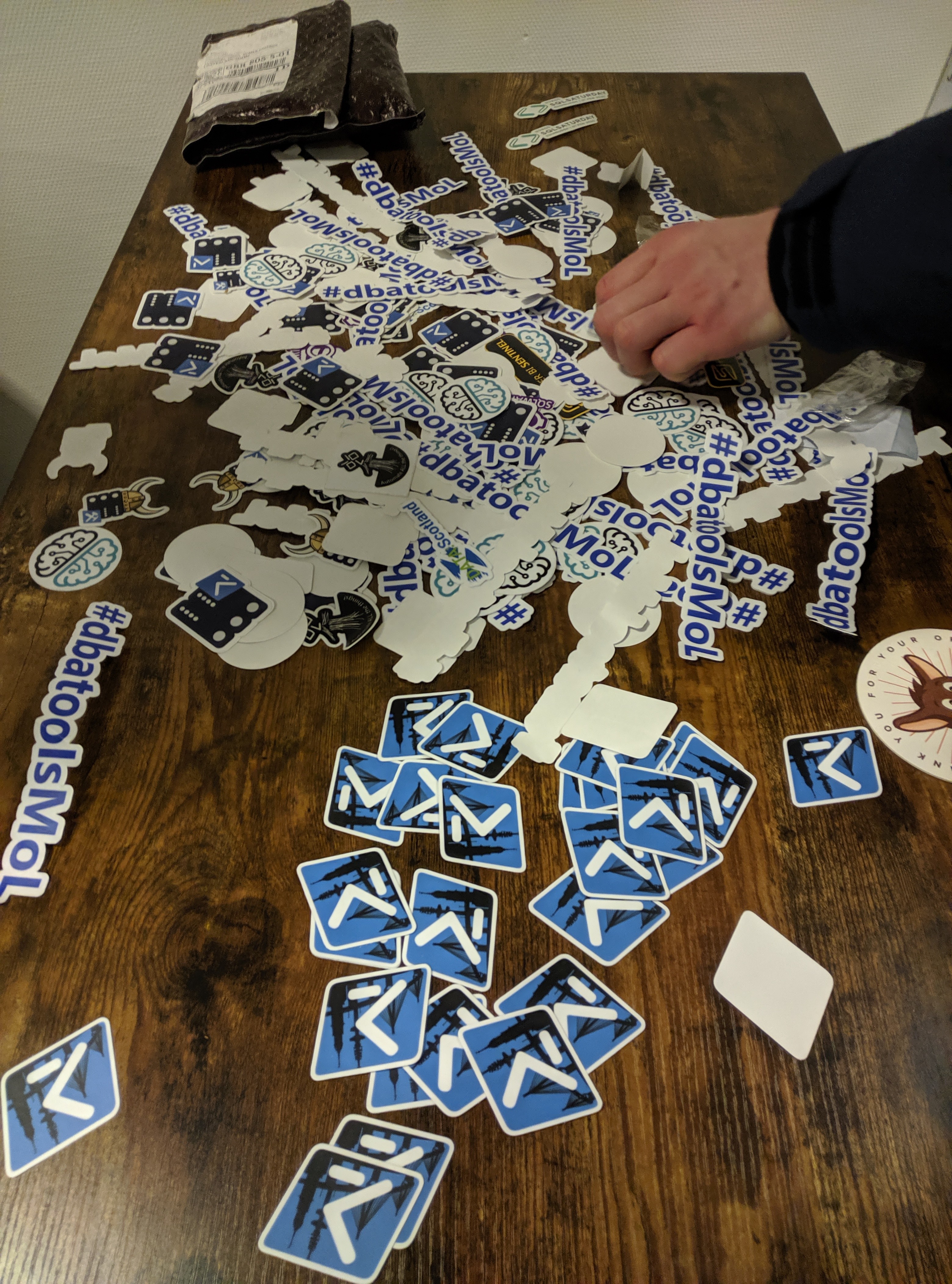 Table full of Stickers
