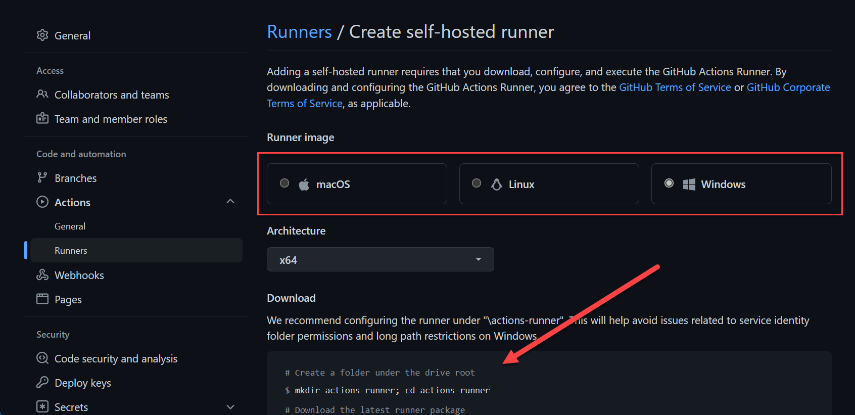 GitHub Actions - Add Self hosted Runner